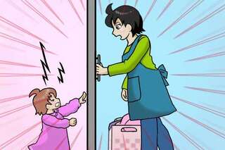 「カチャリ」の音に顔面蒼白。一瞬の隙に、幼い娘が家の中から鍵をかけた...母が取った「最後の手段」は／オキガネ