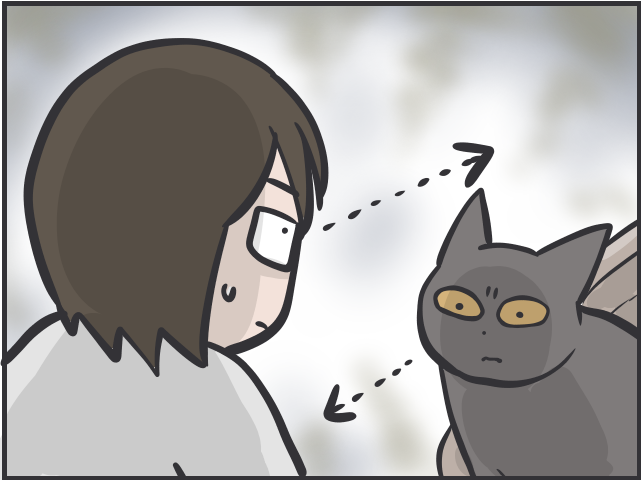 愛猫との"相席"がルーティンに。我が家のトイレ内に猫のトイレを設置してみたら...／フニャコ トイレスタイル6.PNG