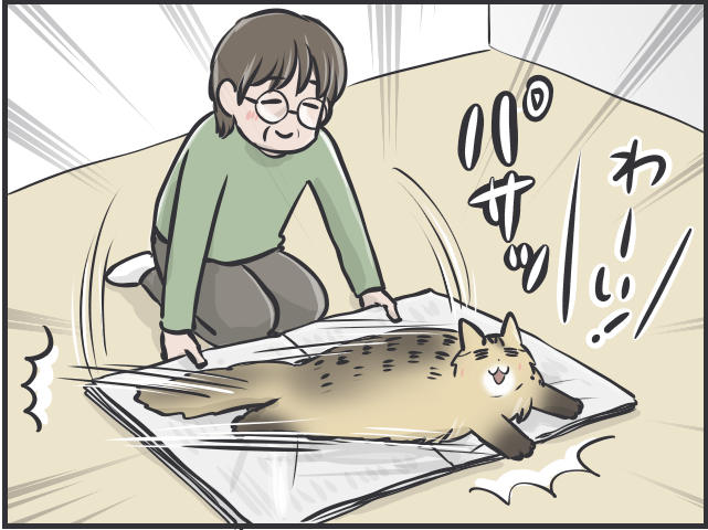 呆れるほどの猫バカっぷり！猫は一人暮らしの母の生活を豊かにしてくれる良き相棒／フニャコ 猫に親バカな母6.PNG