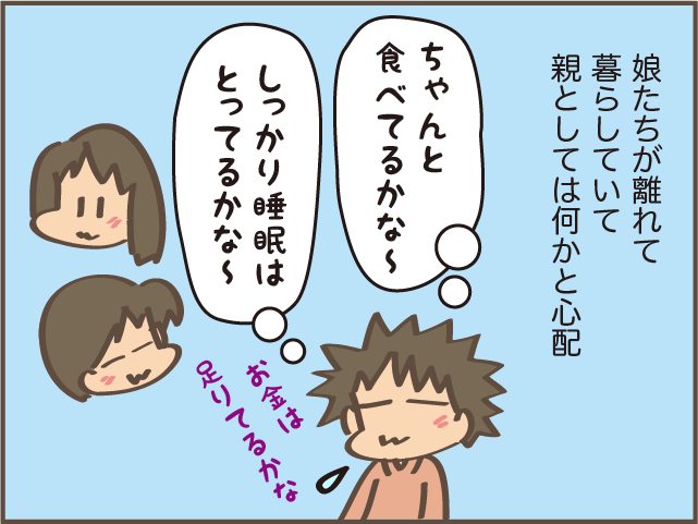 親心を知ってか知らでか...荷物を送ってもそっけない娘たち／しまえもん 140-1.png