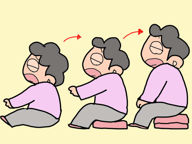 「立ち方」を忘れてしまった? 床にへたり込んだ認知症の母を起こすには/山田あしゅら 8.jpg