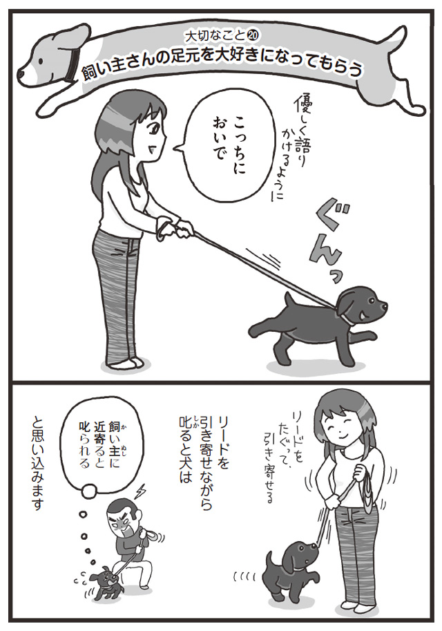犬がNGポイントを理解したら褒めてあげる／まんがでわかる犬のホンネ 犬はあなたにこう言ってます inuga-002-128.jpg