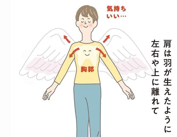 肩こり改善！ 肩と腕、背中の筋肉を同時にゆるめる方法【イラストを見れば体が整う】