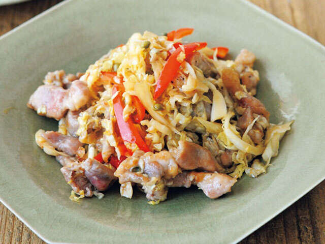 【料理家・井澤由美子さん考案】ご飯がすすむ味「豚肉と乳酸キャベツの中華炒め」のレシピ 【宝島社様】体のサビ取り、毒出し-乳酸キャベツ-健やかレシピ-32-1.jpg