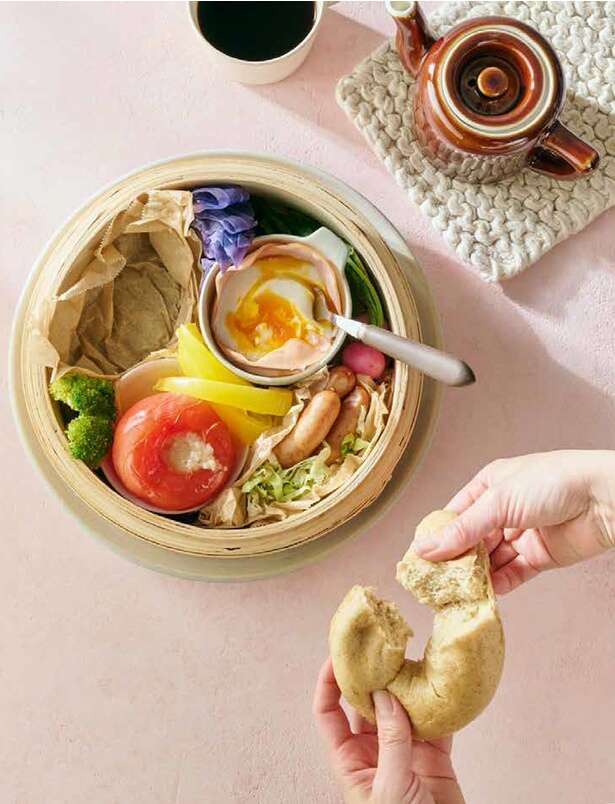 【大ブーム中のせいろ蒸し】ベーグルがもっちもちに!「蒸しベーグルプレート」のレシピ 14410693_615.jpg