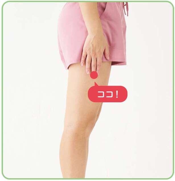 【1日1分】太もものむくみを解消！「脚痩せ」に効くツボ押しでスッキリ美脚 14709849_615.jpg