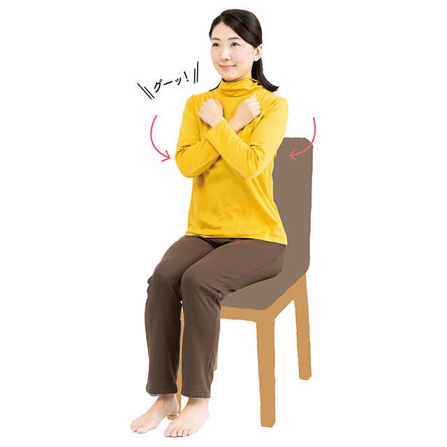 座ってできるから簡単♪ 肩こり解消にも有効な3つの「グーパー運動」で「血管力」をアップ！ 2111_P014_01.jpg