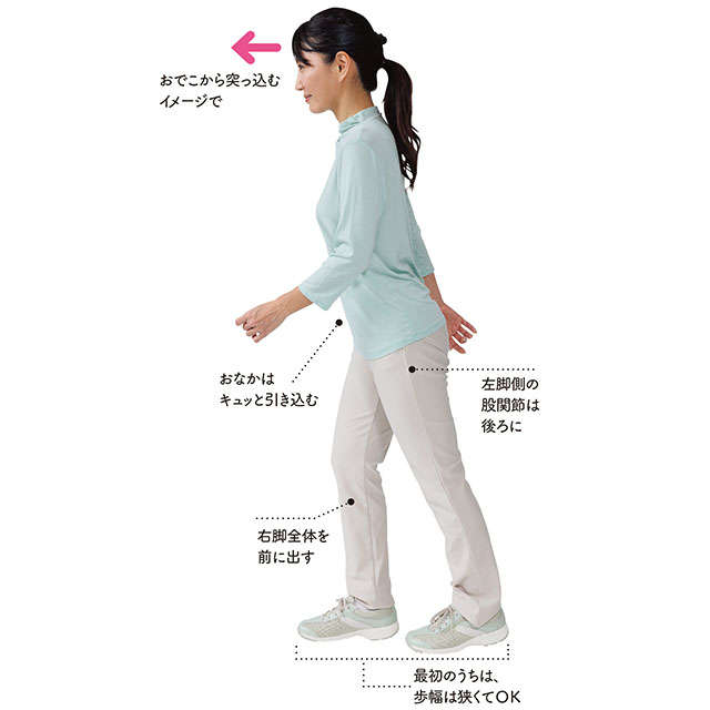 鍼灸師YouTuberに教わる「正しい歩き方で体の老化防止を！」反って歩くと膝痛の原因に 2304_P010-011_05.jpg