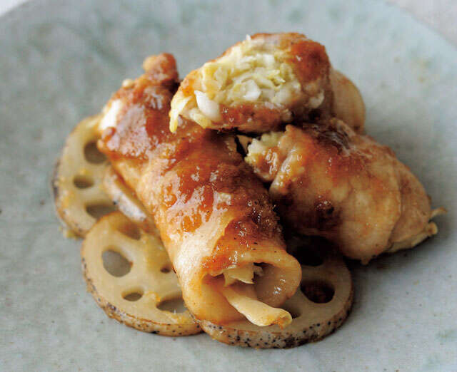 疲労回復におすすめ！「肉巻きキャベツのしょうが焼き」のレシピ 01【宝島社様】体のサビ取り、毒出し-乳酸キャベツ-健やかレシピ-34-1.jpg