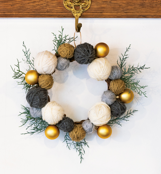 発泡スチロールボール＋毛糸で作る「クリスマスもお正月もOKなリース」の魅力 | 毎日が発見ネット