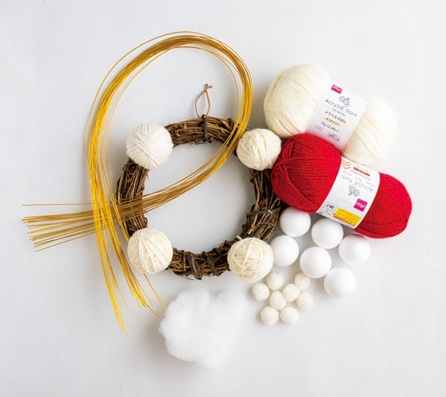 発泡スチロールボール 毛糸で作る クリスマスもお正月もokなリース の魅力 毎日が発見ネット