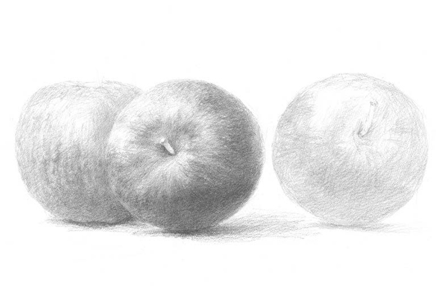 鉛筆だけでも本格的な「りんご」に！　『プレバト！！』出演、画家・野村重存先生の「スケッチ入門」 2103_P076_04.jpg