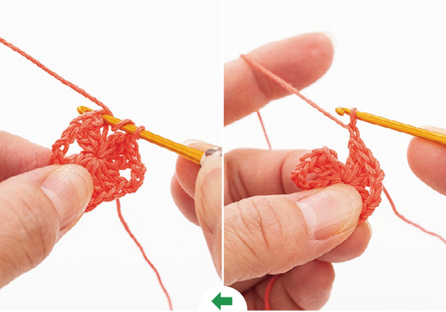 鎖編みと長編みを繰り返すだけ♪ かぎ針で編む基本の「グラニーモチーフ」 2106_P113_02.jpg
