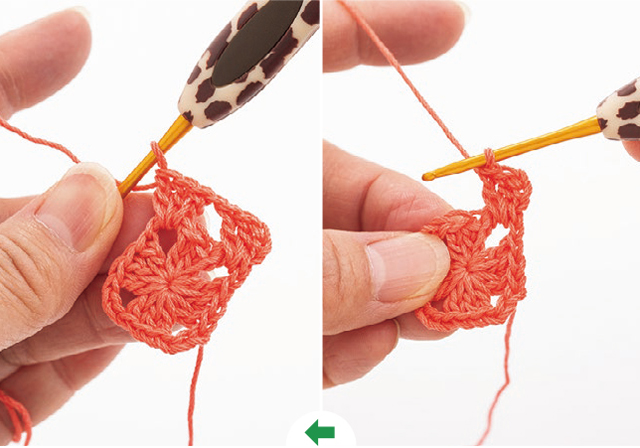 鎖編みと長編みを繰り返すだけ♪ かぎ針で編む基本の「グラニーモチーフ」 2106_P113_06.jpg