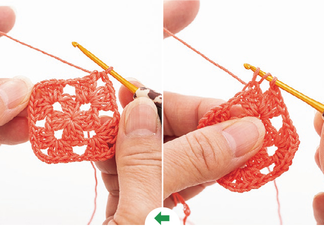 鎖編みと長編みを繰り返すだけ♪ かぎ針で編む基本の「グラニーモチーフ」 2106_P113_08.jpg