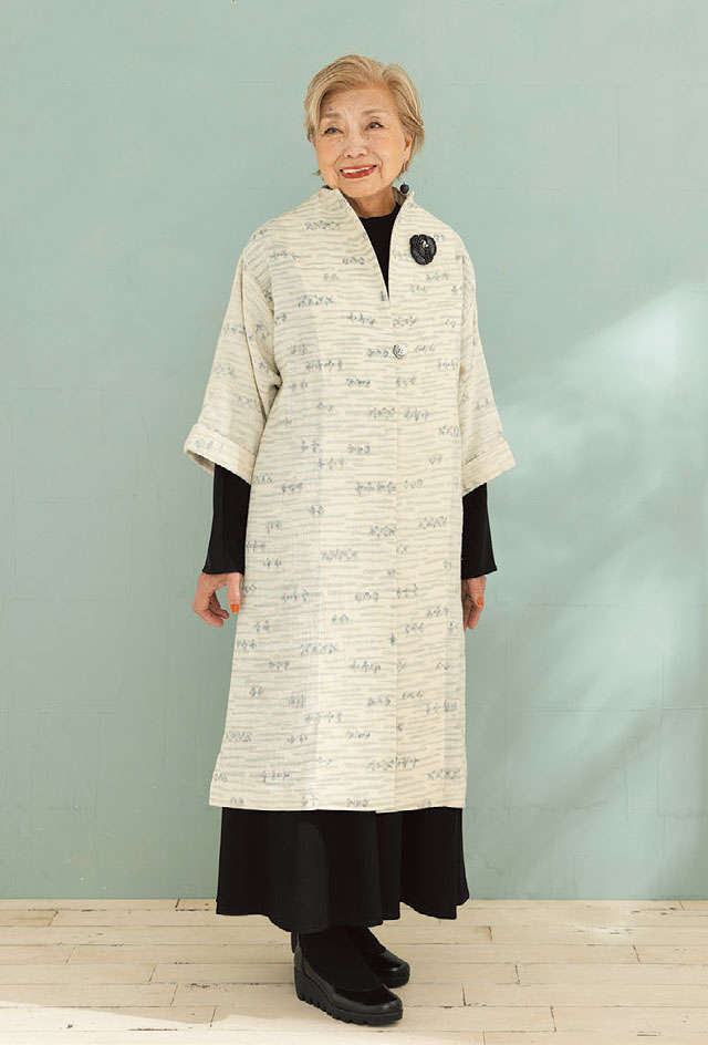 【きものリフォーム】衣装デザイナー岡本孝子さんに教わる「単衣のきもので作る春コート」