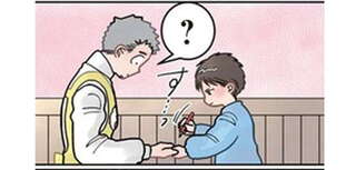 「先生、手を出して」いたずら書きする園児。去り際の「イケメンすぎる一言」は／保育士でこ先生3