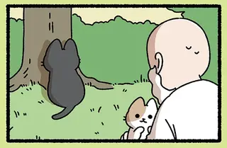 『カインとアベルなねこ』ねこ兄弟への接し方を反省した神が伝えたこと／みっけ！ねこむかしばなし