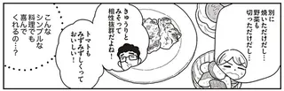 生理で体調が優れない日。「切っただけ、焼いただけ」の夕食に夫の反応は？／心曇る日はご自愛ごはんを
