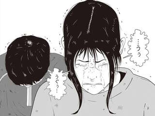 夜逃げ代を貸してもらい、涙ながらにお礼を言う依頼者。念のための借用書を...／夜逃げ屋日記2