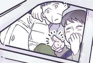 幼い息子とバスでお出かけ。信号待ちの車内で、心が温かくなった出来事／るしこの子育て日記1