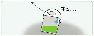 ICカードを持ってるのに。改札を通れず駅員さんを探すあざらしを上からガシッと...!?／ちょこんとあざらし
