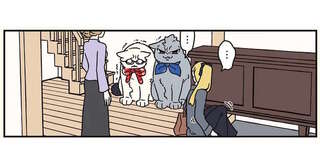 「寂しいの？」自宅に帰る妹を見送る、猫になった兄たち／ブラック企業の社員が猫になって人生が変わった話8