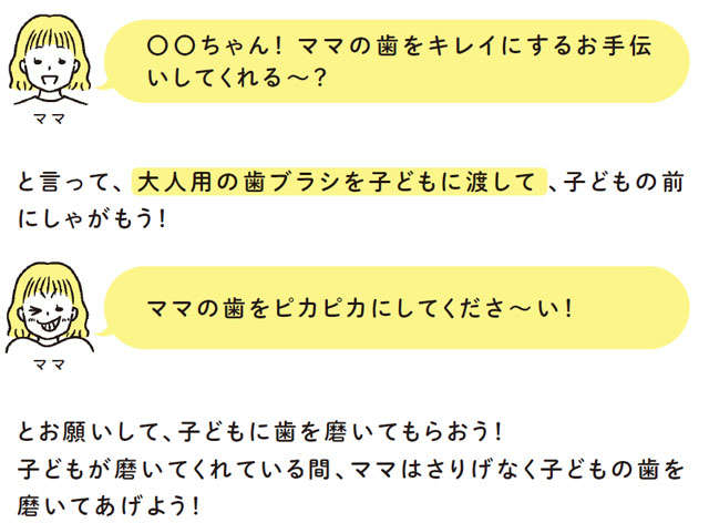 歯磨きを嫌がる子どもに効果的！ 自然に歯を磨ける方法って!?／世界一楽しい子育てアイデア大全 005006.jpg