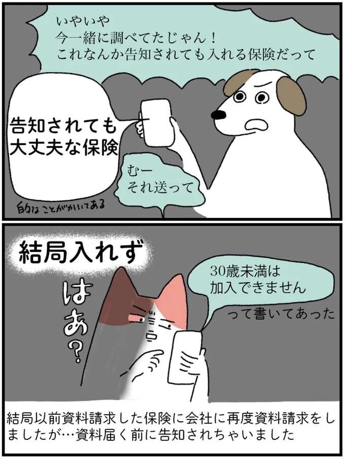 がん保健は？ 将来のことは？ はっきりしない彼氏と不毛な口論／アラサー会社員の乳がんの備忘録 arasa4_4.jpeg