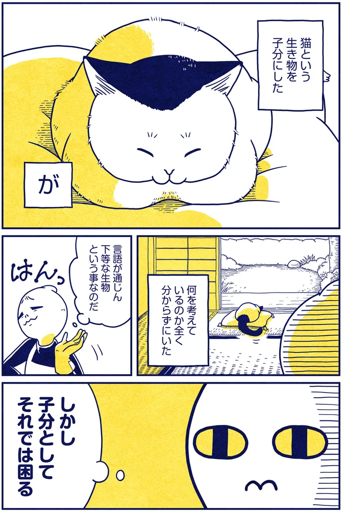 .子分にした猫と縁側でまったり...これも地球侵略のため？／宇宙人、猫と住む 04-01.png