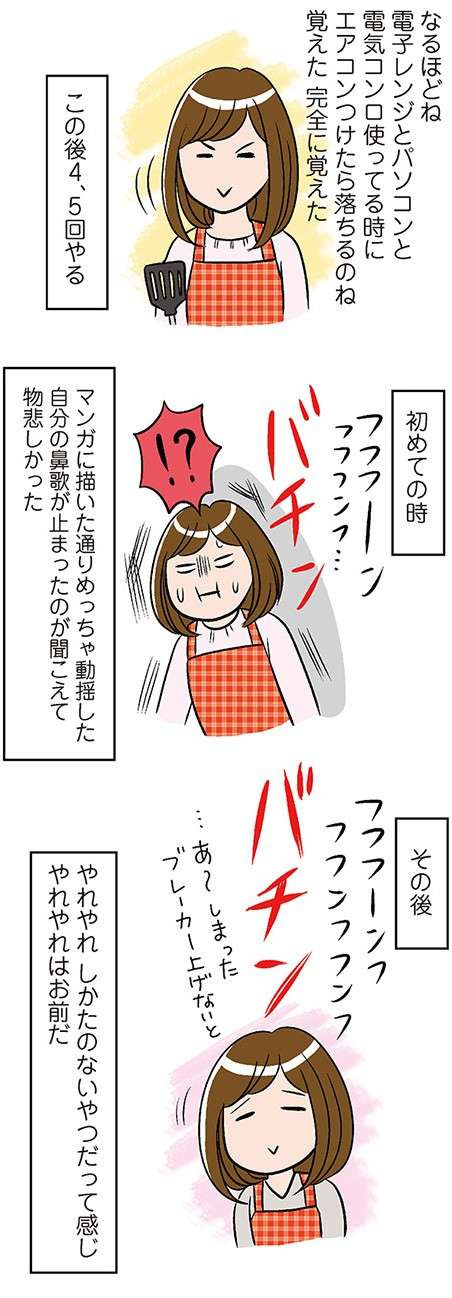 バチン！そして真っ暗...初めてのブレーカー落ちでパニックになるも...／ひとりぐらしもプロの域 12.jpg