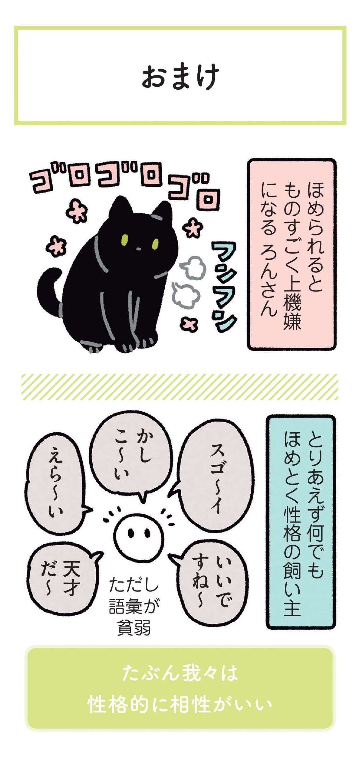 猫にこんなことされたら...‼　飼い主がしゃがむとほっぺに／黒猫ろんと暮らしたら 21.jpg