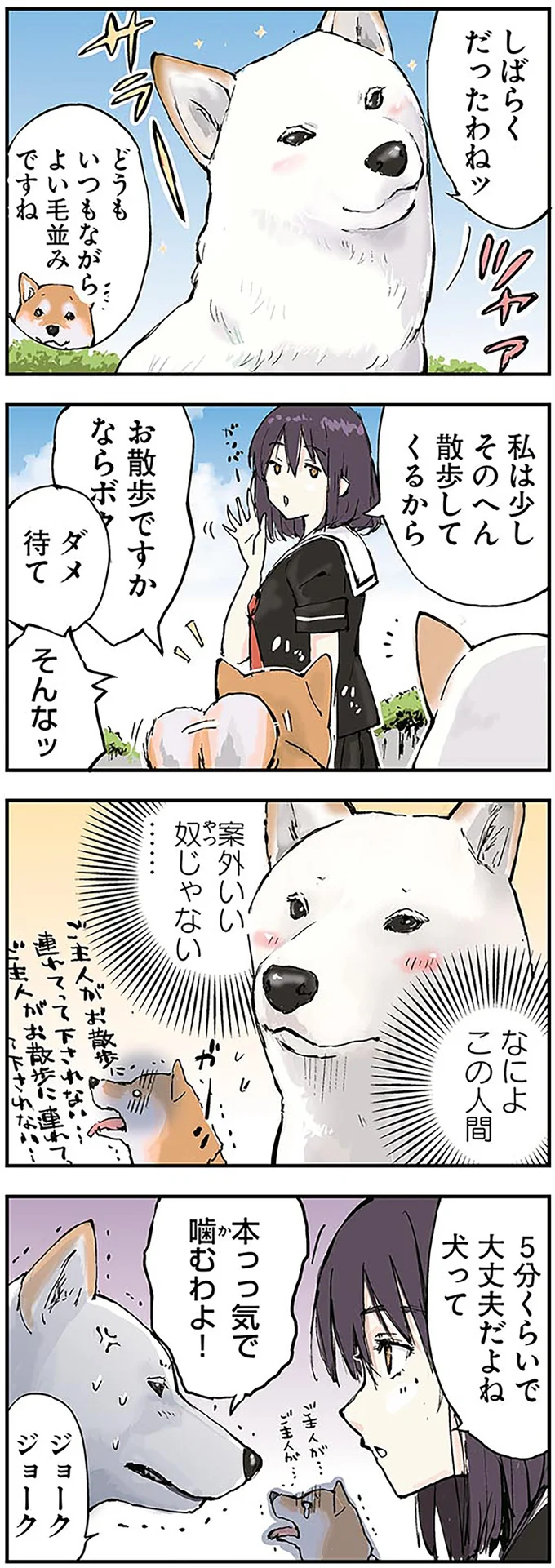 さるかに合戦に納得がいかない柴犬。雑食性ってことは...／世界の終わりに柴犬と 13127056.png