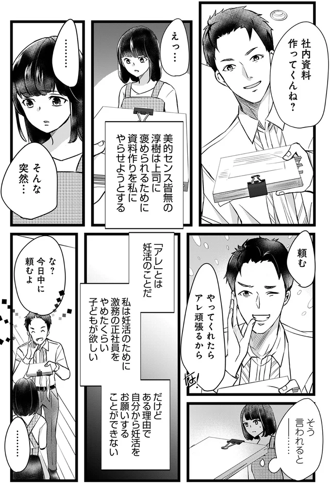 仕事を押し付けてくる俺様な夫。でも妻には「断れない理由」が...／夫の元不倫相手とルームシェアしています 13649048.webp