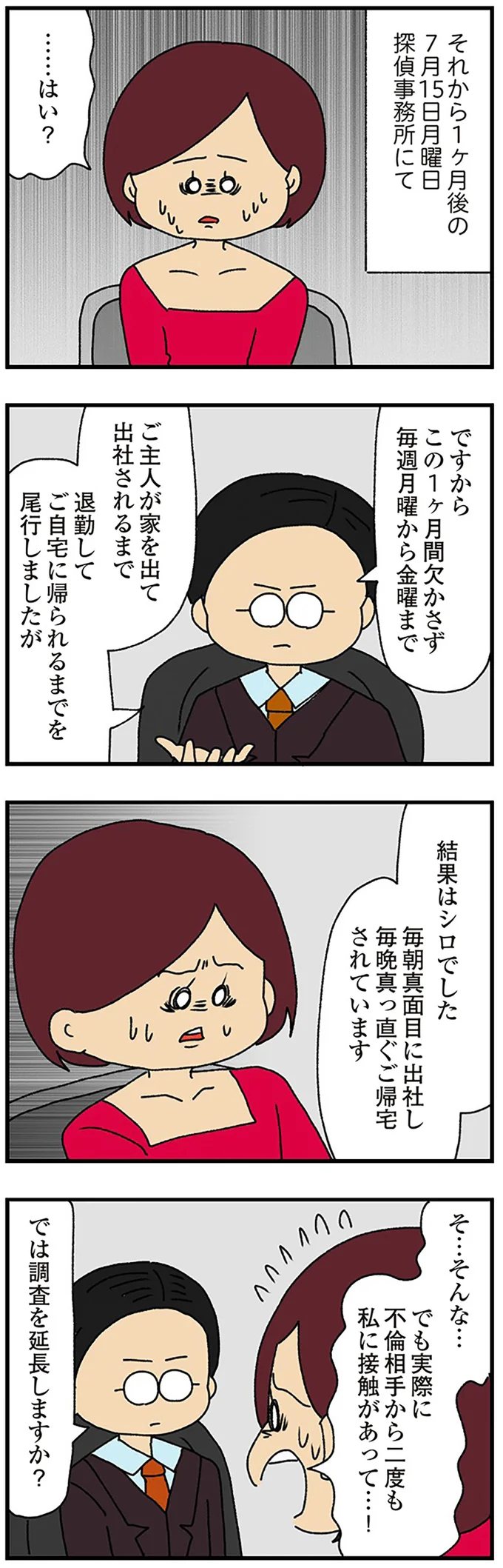「探偵による夫の浮気調査」は意外な結果。一体どうなってるの?/ママ友4人の誰かが夫と不倫している 13910131.webp