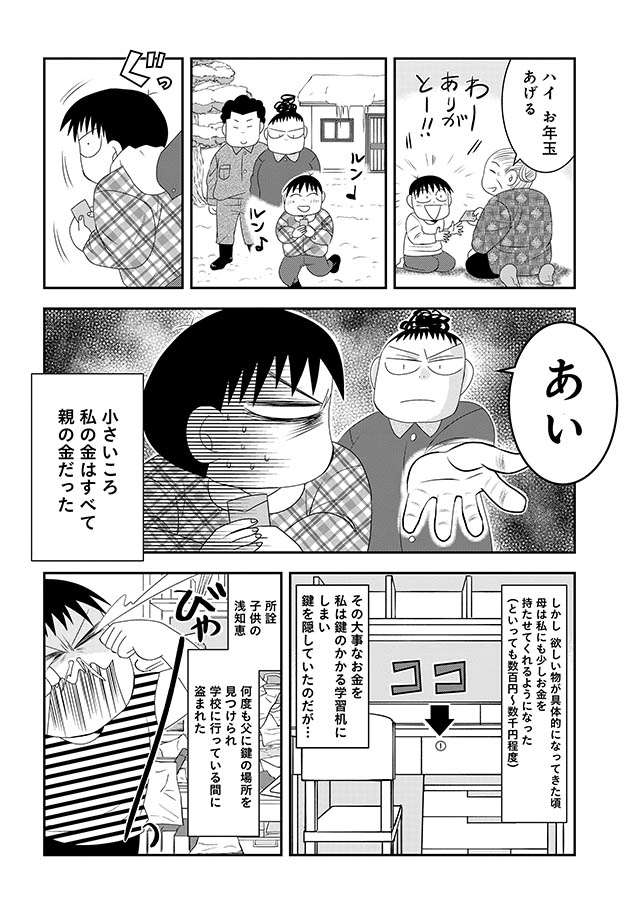 小学生の机を荒らし、お金を盗んだのは？ 泥棒!? いいえ、父でした...／おちおち死ねない 1-2.jpeg