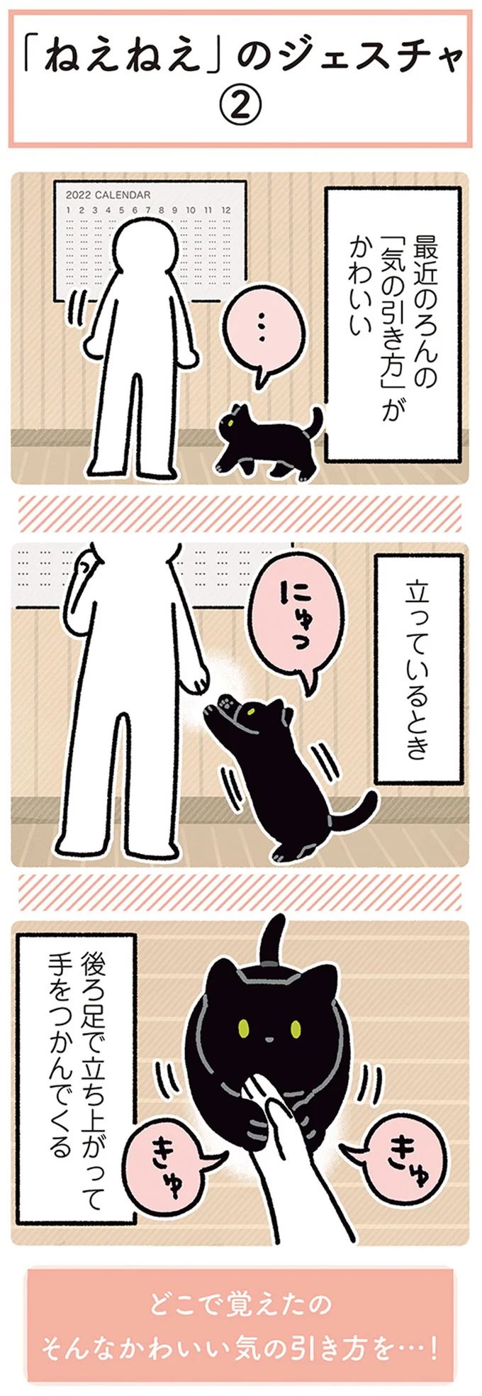 「鼻チューですか？」猫に顔を近づけると...いや、そうじゃないんだけど／黒猫ろんと暮らしたら4 14303923.webp