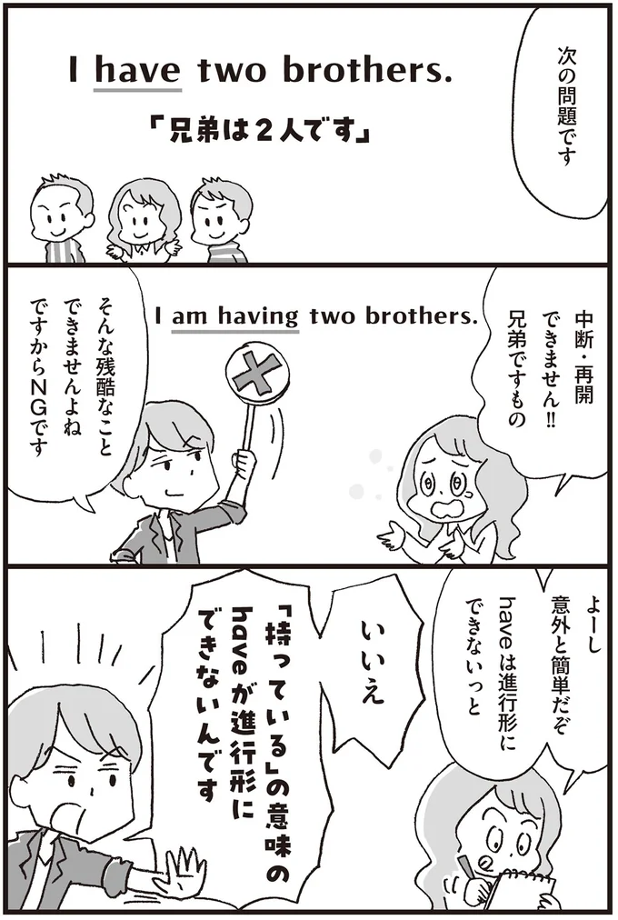 「have」と「having」を正しく使い分ける判断法／マンガで世界一わかりやすい英文法の授業 14357489.webp