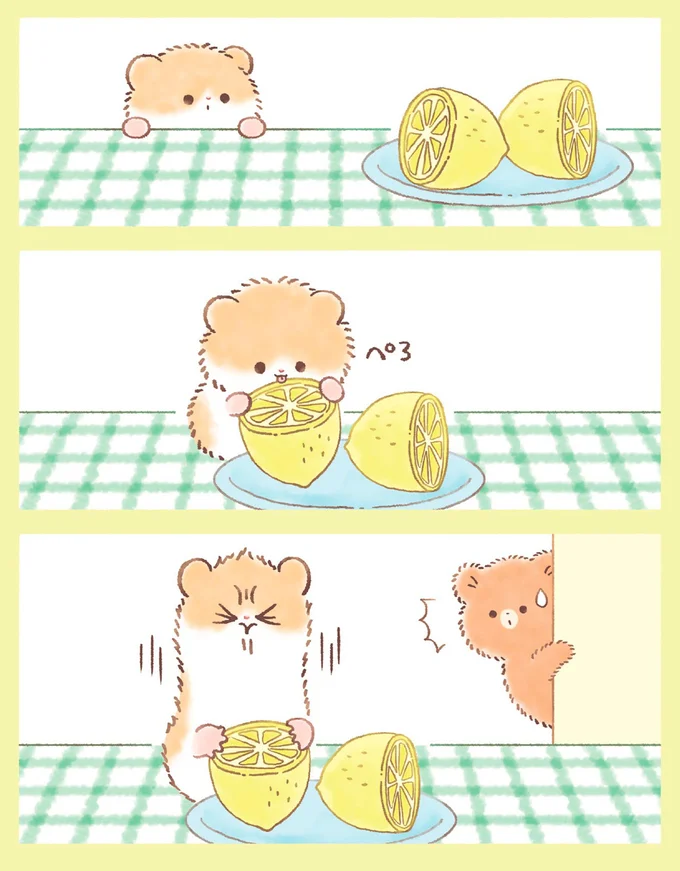 ポテトはあるけどハムスター君がいない?こぐま君が探した結果.../こぐまくんとハムさん 14485247.webp