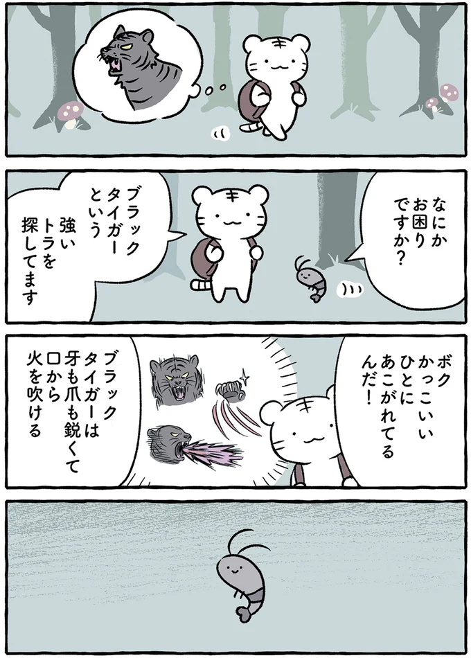 奇跡？強くなりたい「ホワイトとブラック」2人のタイガーが出会った！／ホワイトタイガーとブラックタイガー 14640828.webp