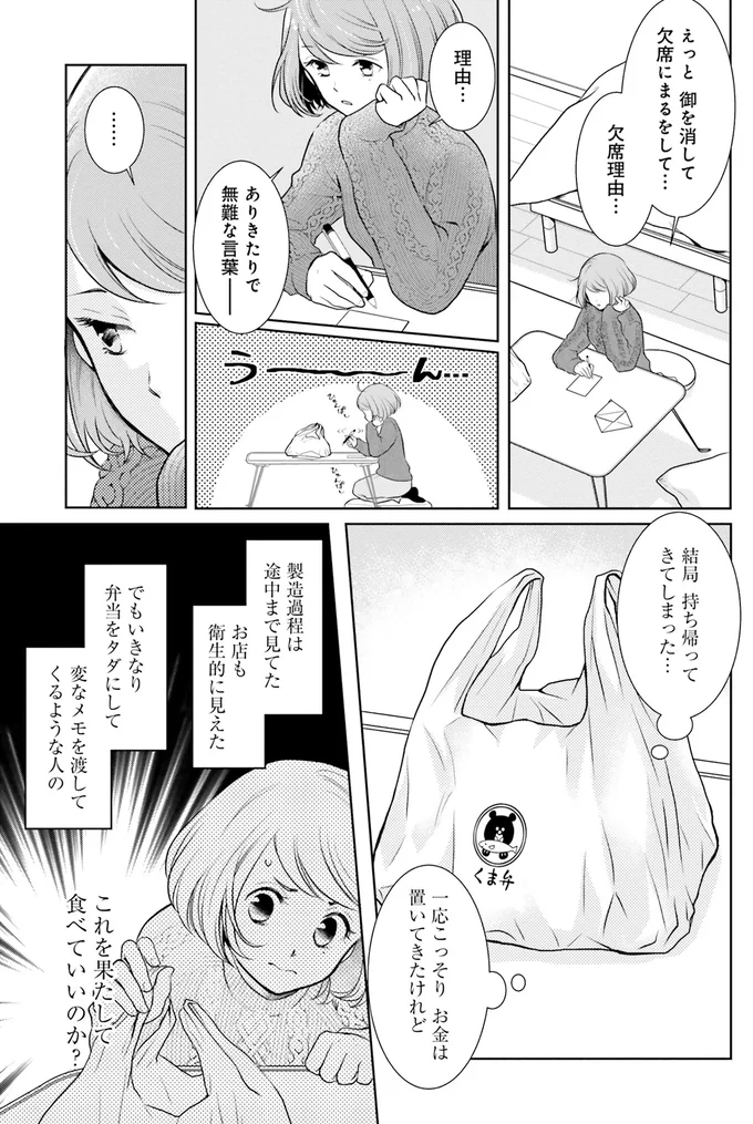 不思議な弁当屋さんで買った弁当。注文と中身が違うけど...空腹に負けて食べてみたら／弁当屋さんのおもてなし1 14688118.webp