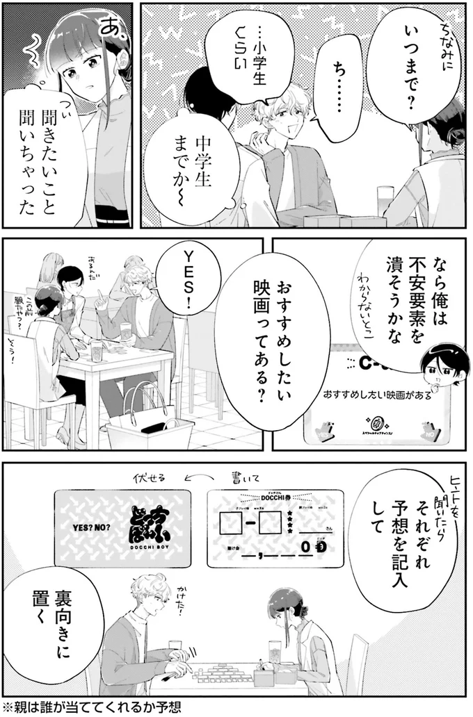 答えを予測する賭けゲーム。彼を一番分かっているのは私と証明したい！／金曜の夜はボドゲと君と1 14790745.webp