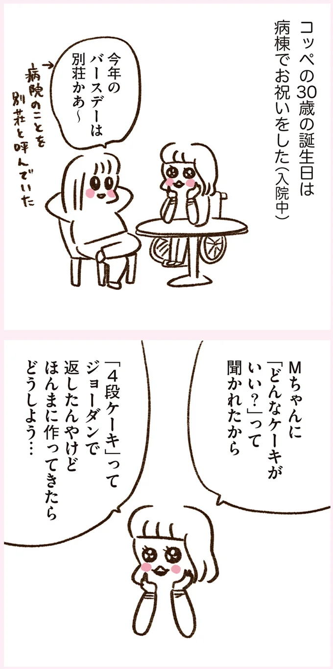 入院中の友人の誕生日。マブダチが作ってくれたバースデーケーキがすごかった!/うちらはマブダチ3 14887756.webp