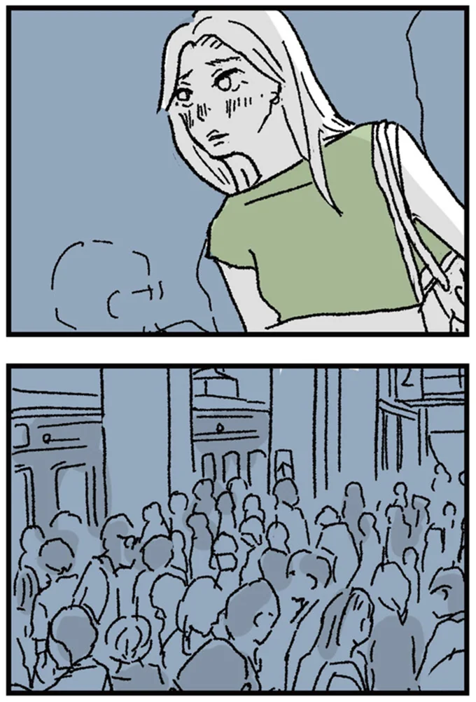 目を開けたら見知らぬ天井。家に帰れなくなった妻は再び電車に乗ろうとするが...あれ？／わたし、迷子のお母さん 14952877.webp