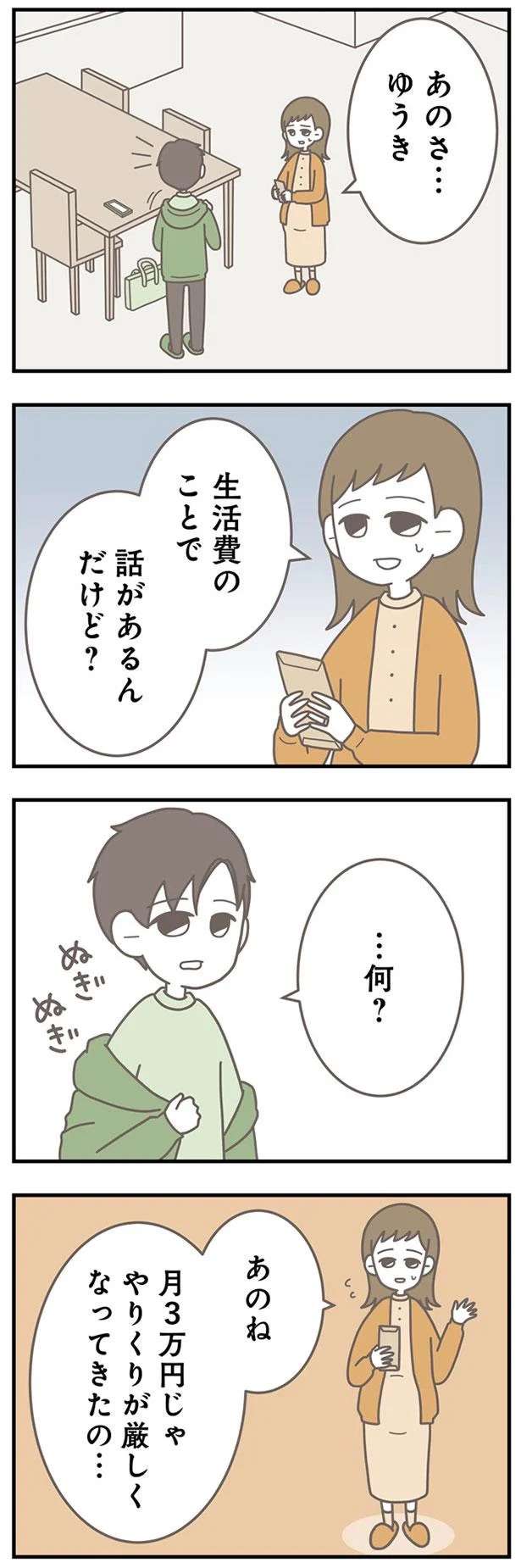 「お前が無能なだけじゃない？」月3万円の生活費が厳しいと夫に相談したら...えっ／信じた夫は嘘だらけ sinjita2_2.jpeg