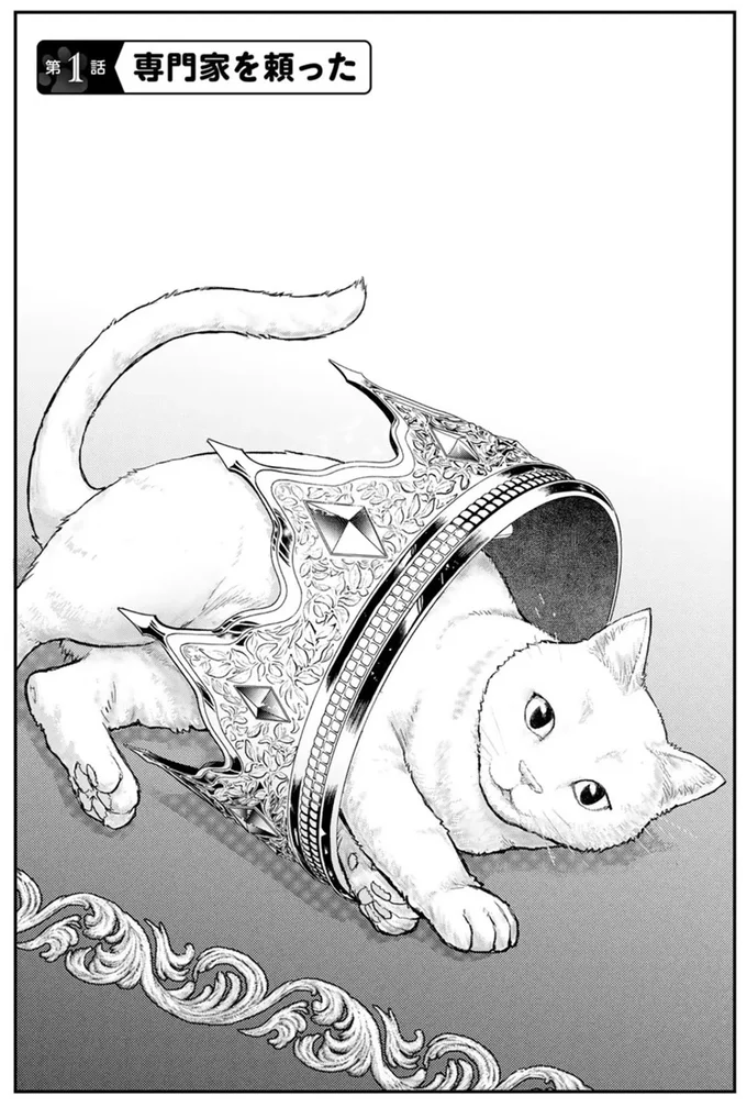 城内に突然現れた白い猫。その正体は「猫になりたい」が口癖だった王様!?／王が猫になった 15718943.webp