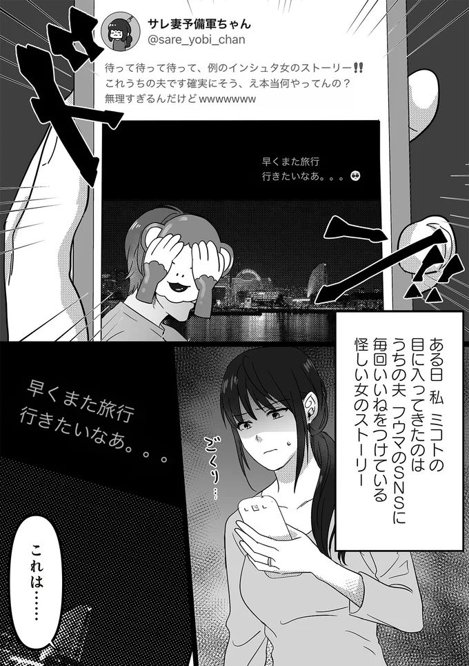 写ってるじゃん、バカなの？ 夫の浮気がバレたのは愛人のSNSから／私、「サレ妻予備軍」になりました。 16440592.webp