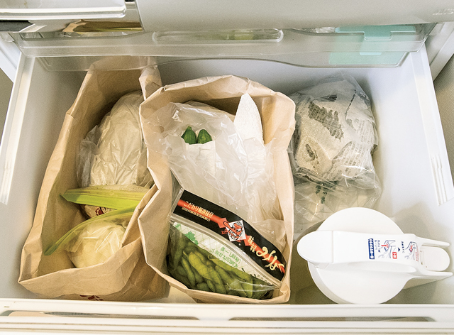 冷蔵庫内のあちこちに散らばる整理用「プラ容器」。本当に必要？ 1805p024_01.jpg