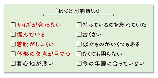 今こそ片付けどき！ クローゼットの中身の捨てどきがわかるチェックリスト【収納のプロ・すはらひろこさんが伝授】 2312_P016-017_03.jpg