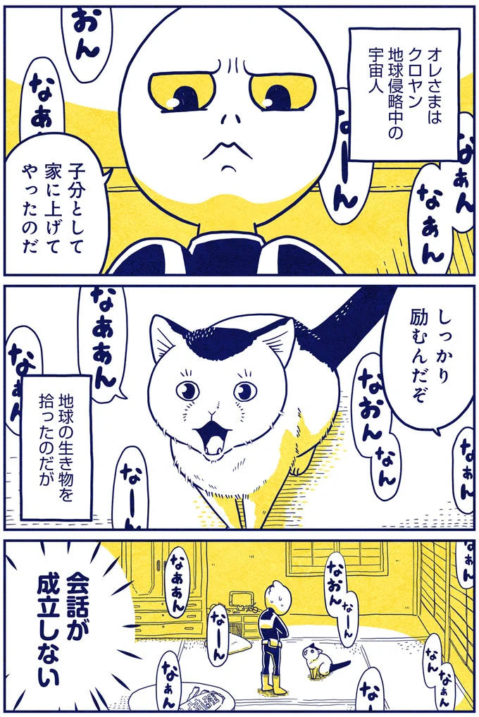 「それが始まりよ」言葉が通じない猫に戸惑うオレに大家さんが言ったこと／宇宙人、猫と住む 03-01.png